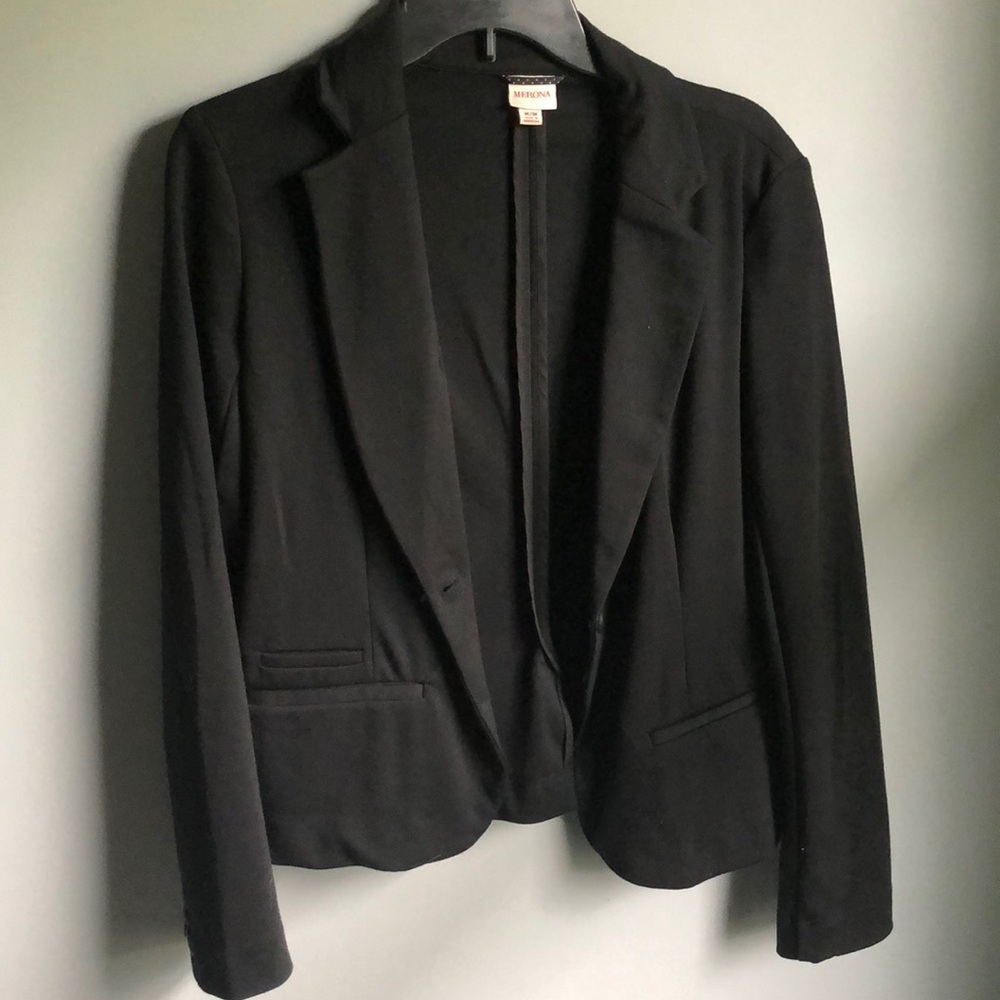 Merona Black One Button Blazer
